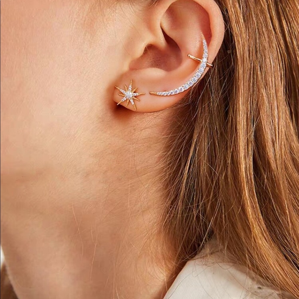 One Ear Star And Moon Set